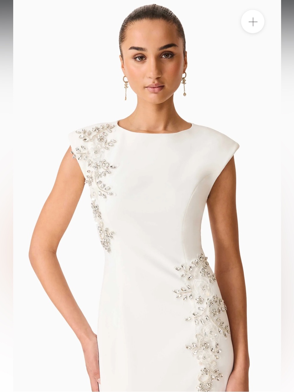 elliatt veda white 3d floral embellished diamante bridal gown maxi dress XXL NEW - Picture 13 of 16